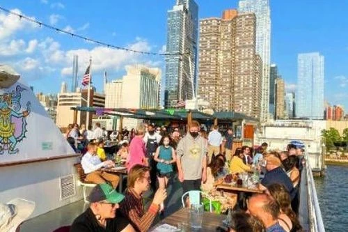 NYC's First Floating Mexican Restaurant on the Hudson! 🌮🚢🍹