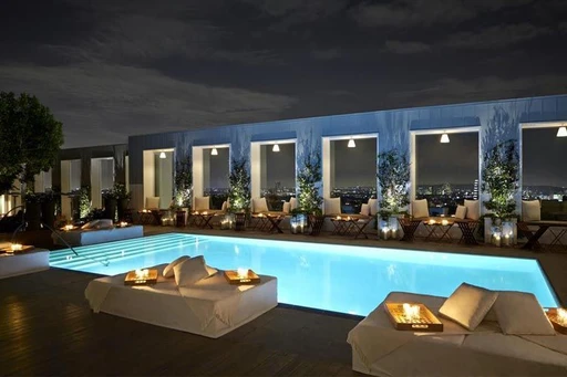 Discover the Stunning Views at Mondrian Los Angeles Rooftop Pool