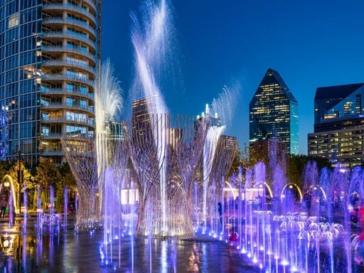 Discover the Magic of the Fountain Show at Klyde Warren Park