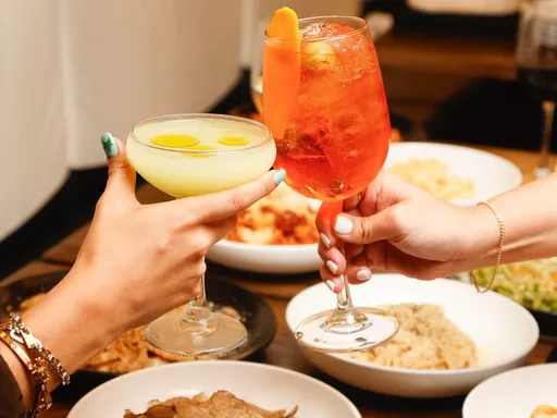 At Luca Osteria in Coral Gables, Italian cuisine is elevated with thoughtful touches.
Here, the pastas are the star of the show…
Happiness begins with a cocktail in one hand.🍹
Salute! You deserve a wine, spritz, or cocktail tonight. 🍹