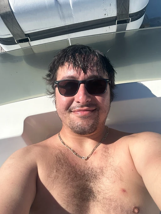 Just me chilling on my boat