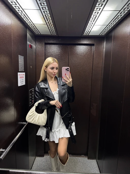 Sometimes the outfit says more than words, but I’m still curious — what’s the first thought in your head right now?