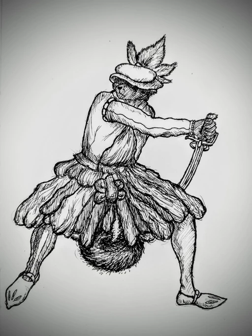 Art piece of one of my Original Characters, Salek, the Stoic, Colored Mercenary. Albeit not colored on paper since it's only a pen piece at the moment-