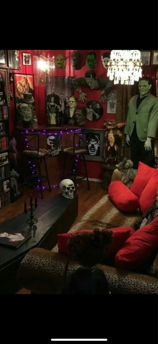 How I kinda want to turn my Halloween man cave into but way more creepy
