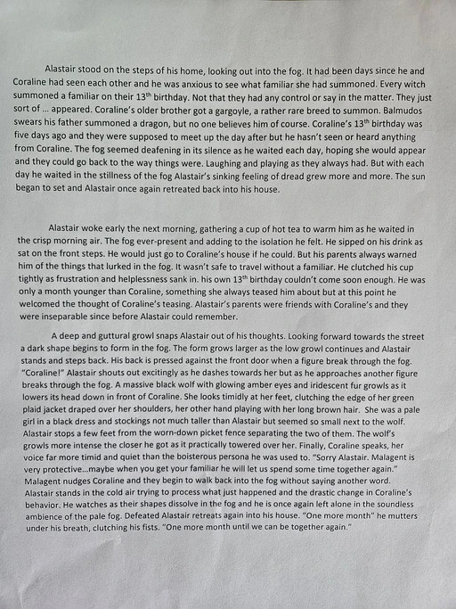 looking for feedback on the opening to my novel. i have page two ready to share as well but let me know what you think.