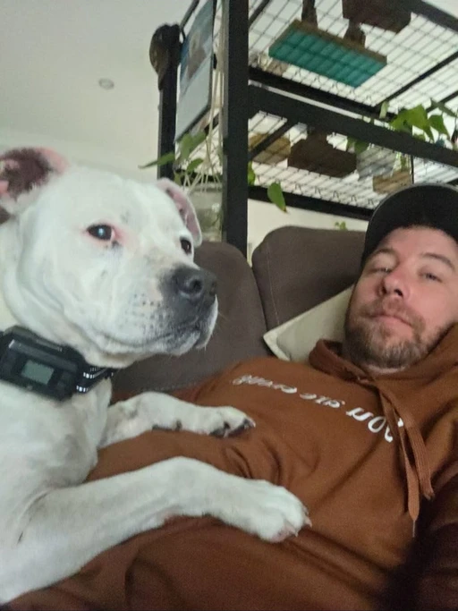 cuddles on the couch