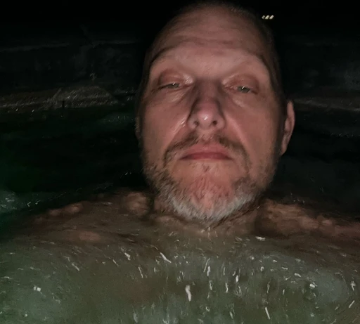 Loving my jacuzzi and watching my favorite movie of all time the Terrifer Art the clown my boy