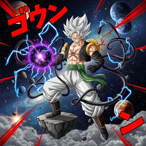 this is what happens when Goku From DRAGONBALL fuses with Monkey D Luffy from ONE PIECE
Might I introduce Guffy (pronounced Goofy)